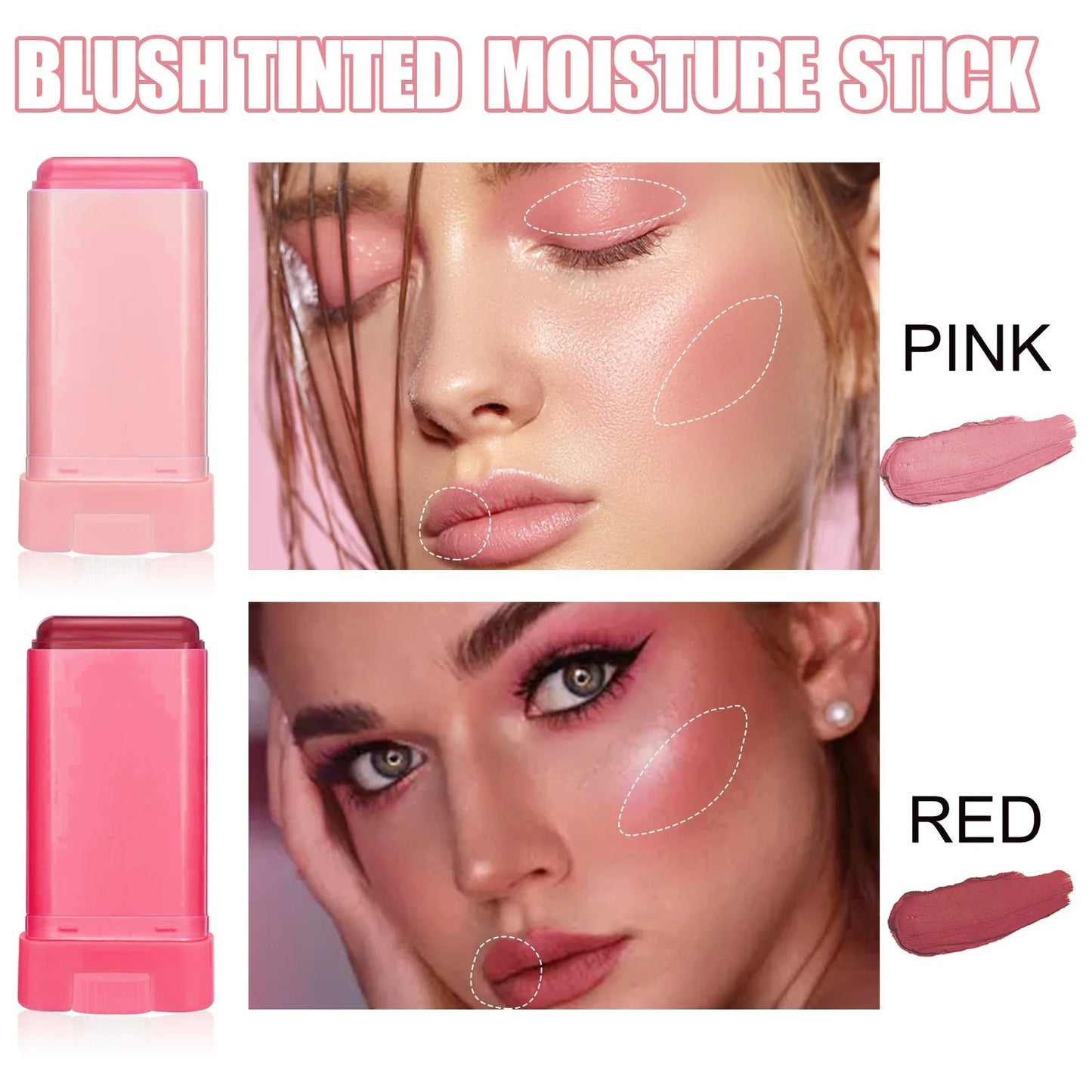 Multi-function Blush Stick Cream Cheek