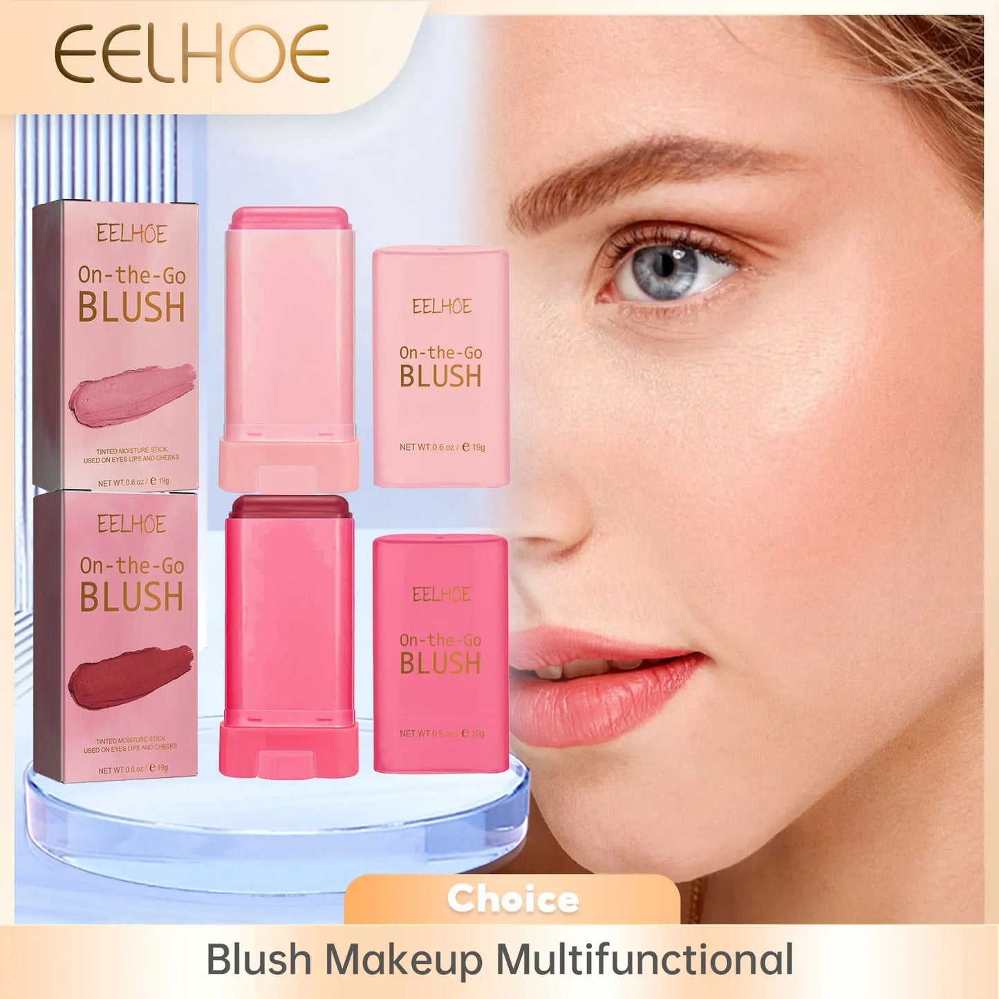 Multi-function Blush Stick Cream Cheek