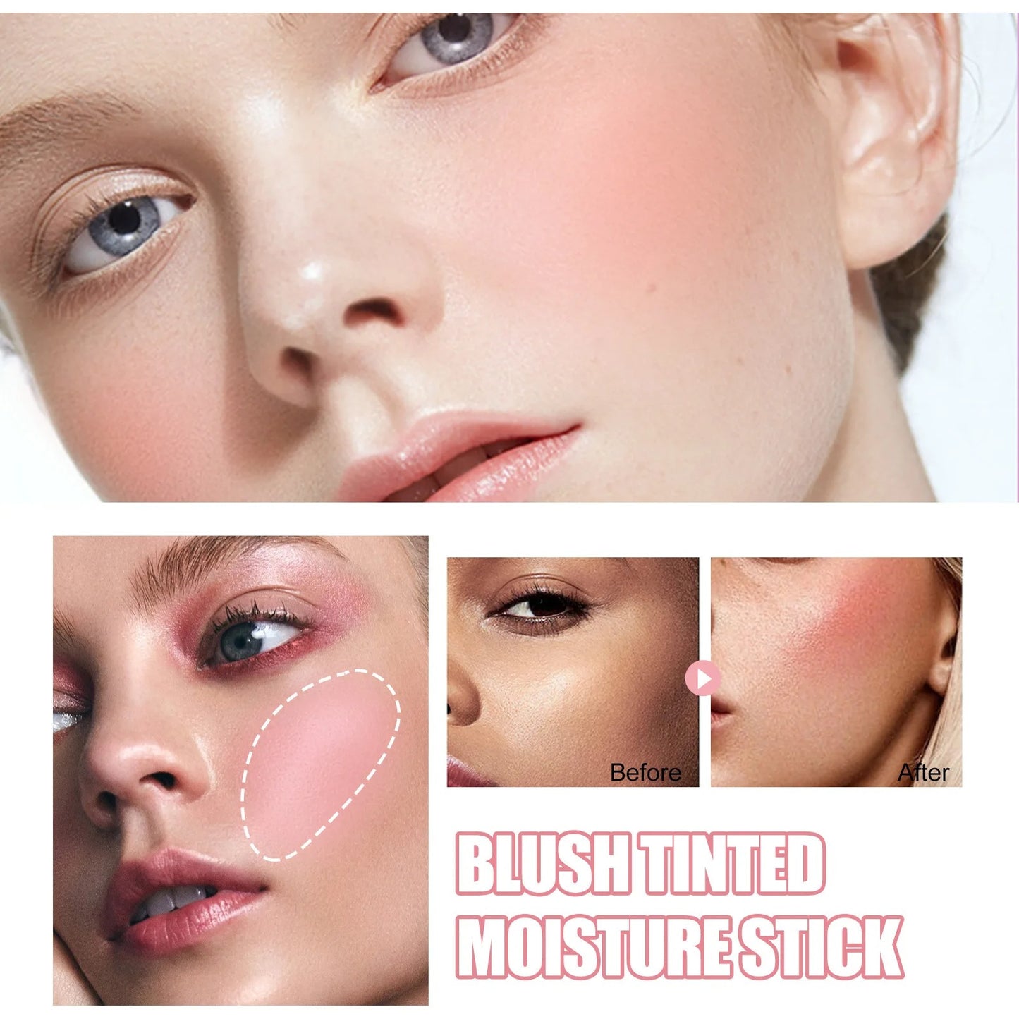 Multi-function Blush Stick Cream Cheek
